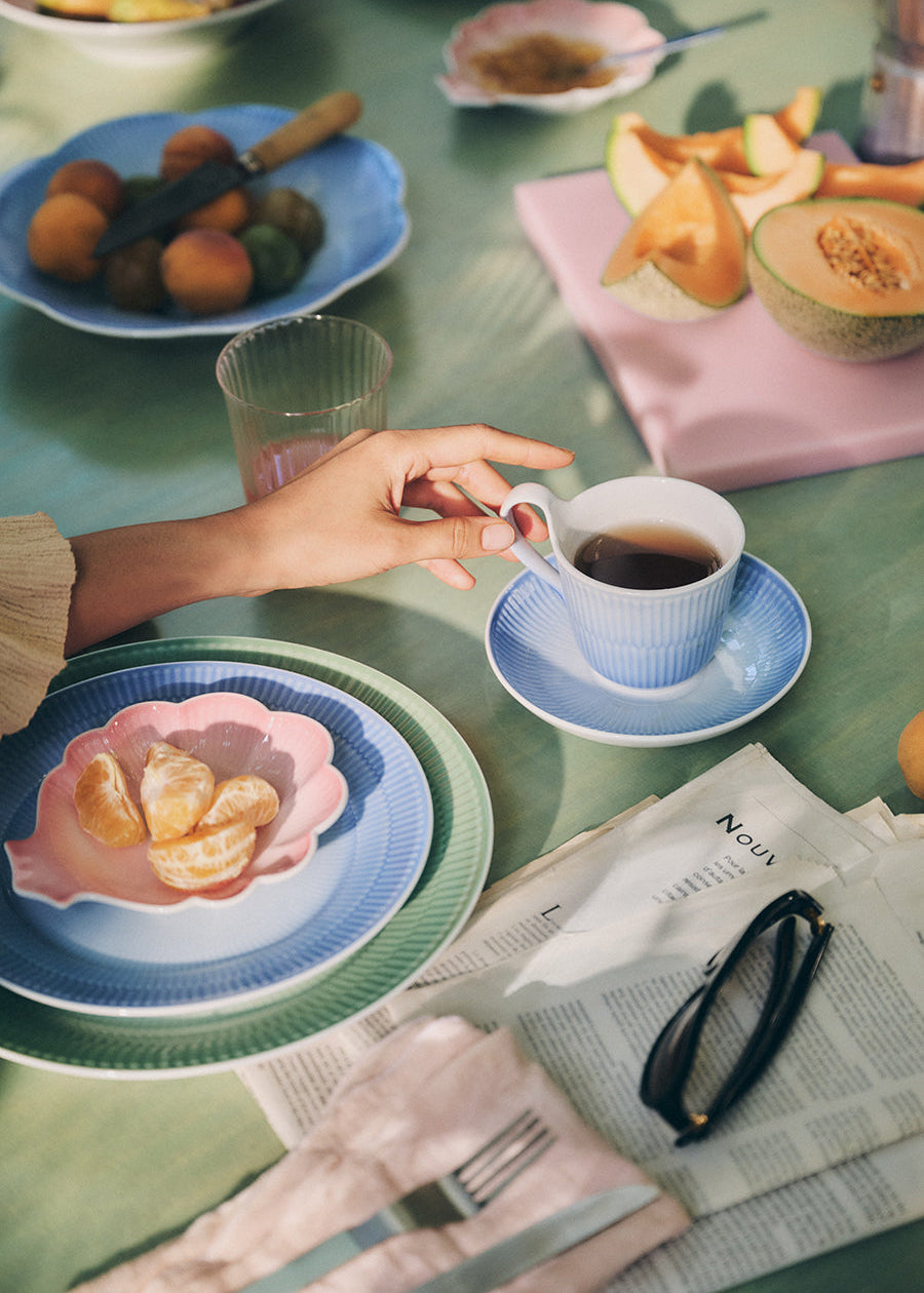 Royal Copenhagen Iris, Tallerken 22 cm, Blå