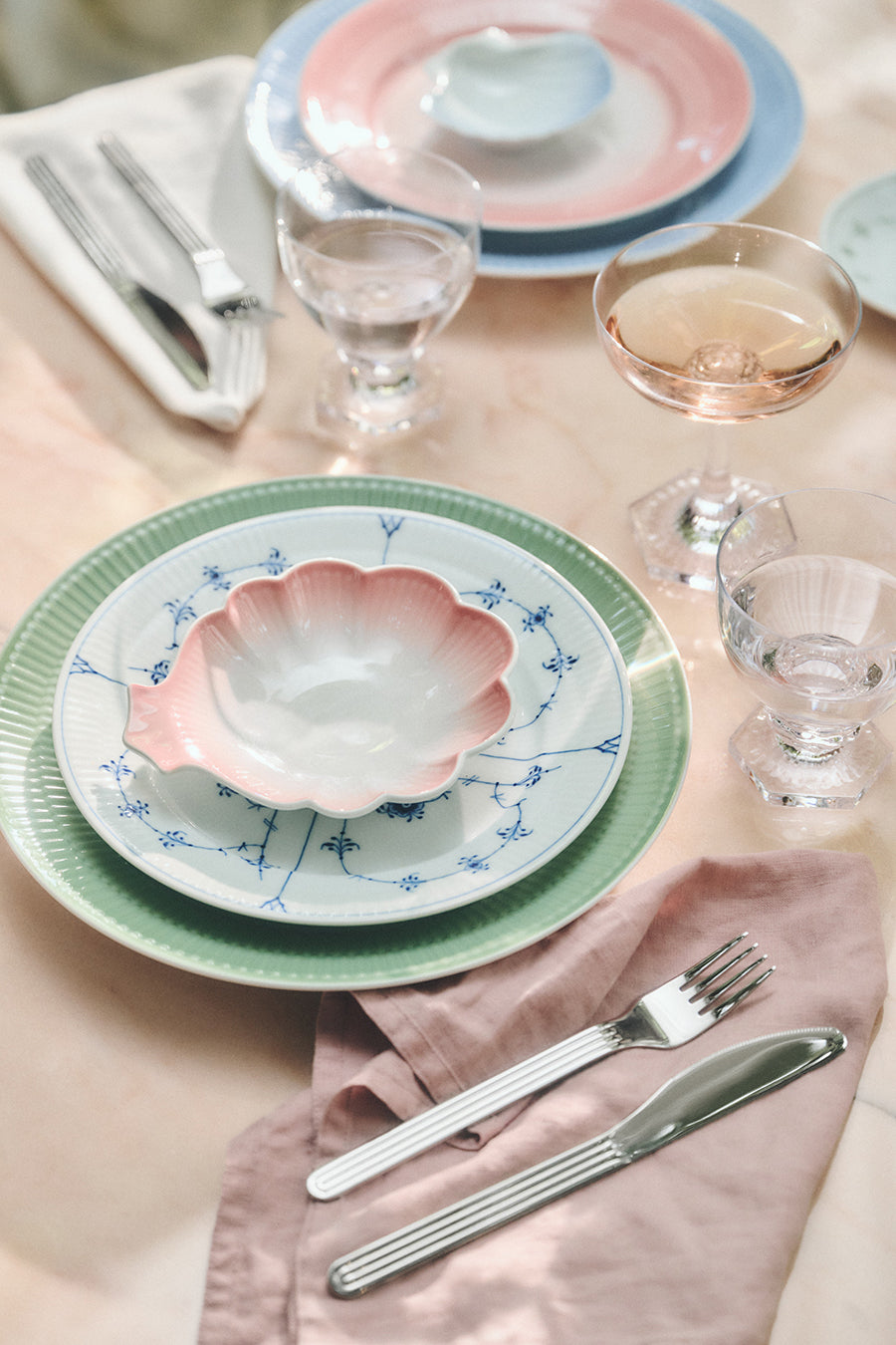 Royal Copenhagen Iris, Tallerken 27 cm, Grøn - 5 - Jacobsen Plus