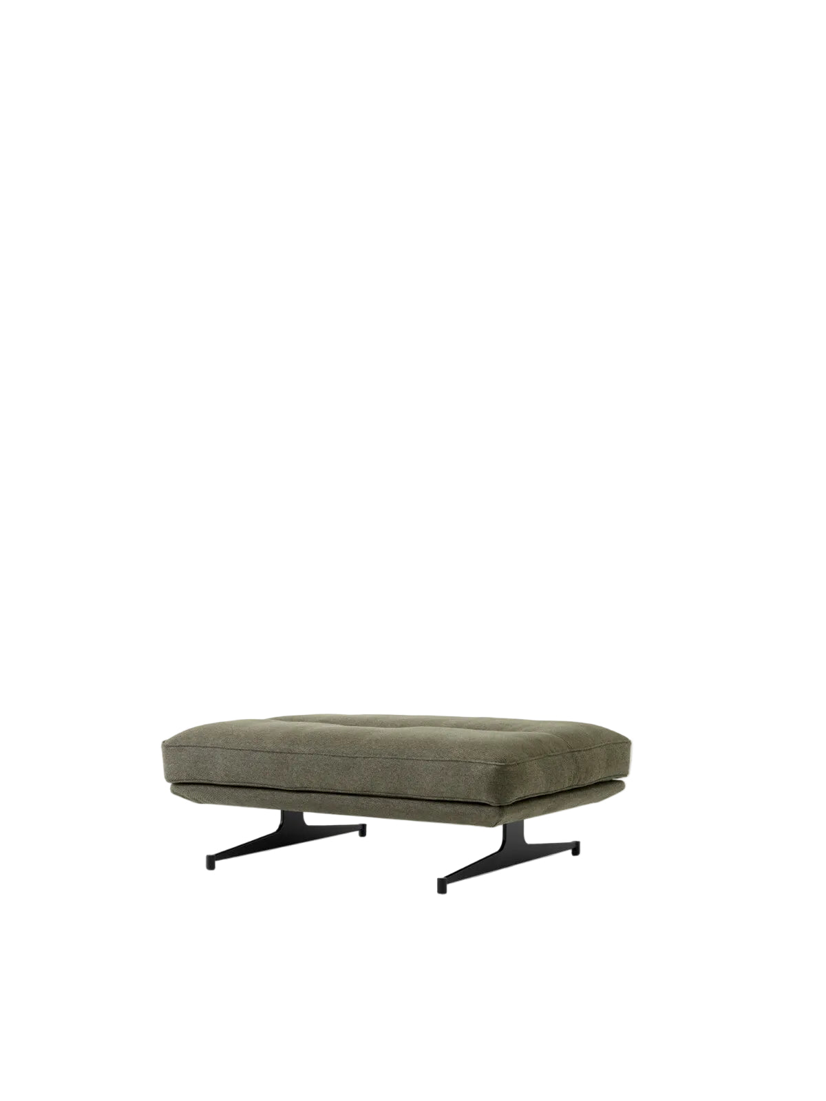 Inland AV32 Pouf fra &Tradition - Clay 0014 - sort stel - Jacobsen Plus