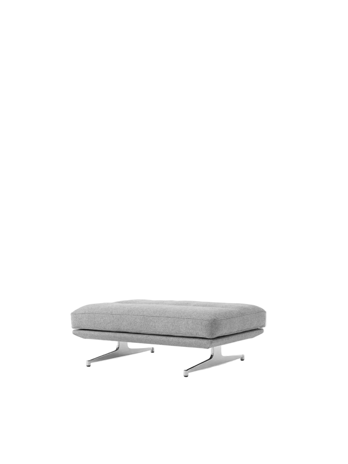 Inland AV32 Pouf fra &Tradition - Hallingdal 130 - poleret stel - Jacobsen Plus