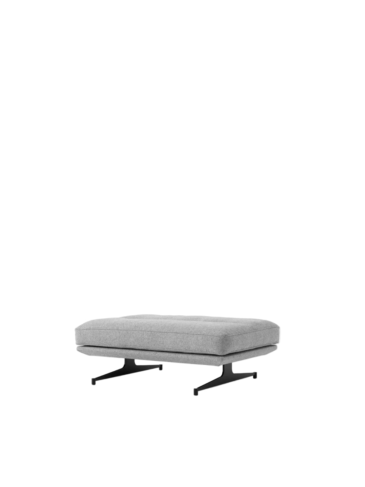 Inland AV32 Pouf fra &Tradition - Hallingdal 130 - sort stel - Jacobsen Plus