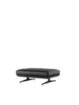 Inland AV32 Pouf fra &Tradition - Noble Black læder - sort stel - Jacobsen Plus