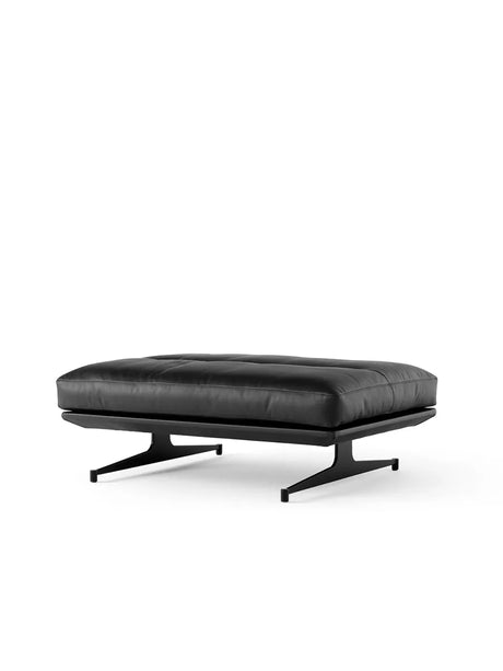 Inland AV32 Pouf fra &Tradition - Noble Black læder - Jacobsen Plus