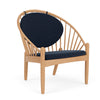 Lakeret eg - Dark Blue (tekstil)