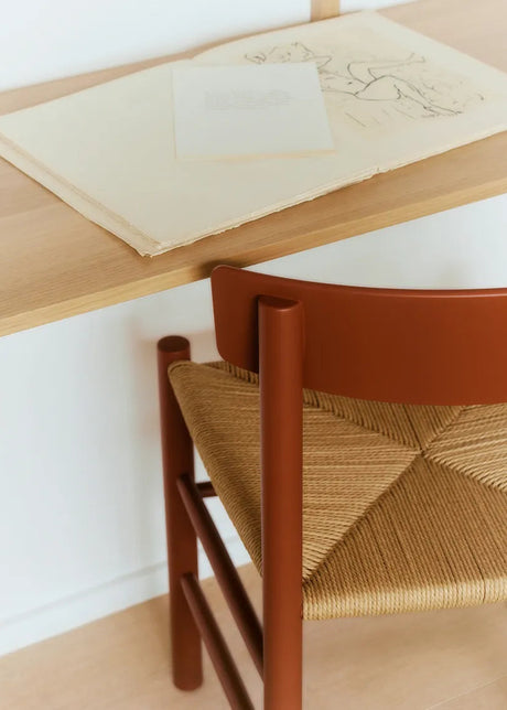J39 Folkestolen, heritage red af Børge Mogensen - 2 - Jacobsen Plus