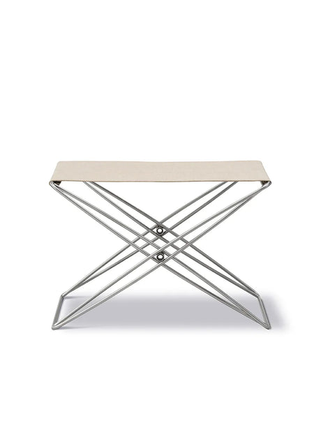 JG Folding Stool fra Fredericia Furniture - Natur canvas - Jacobsen Plus