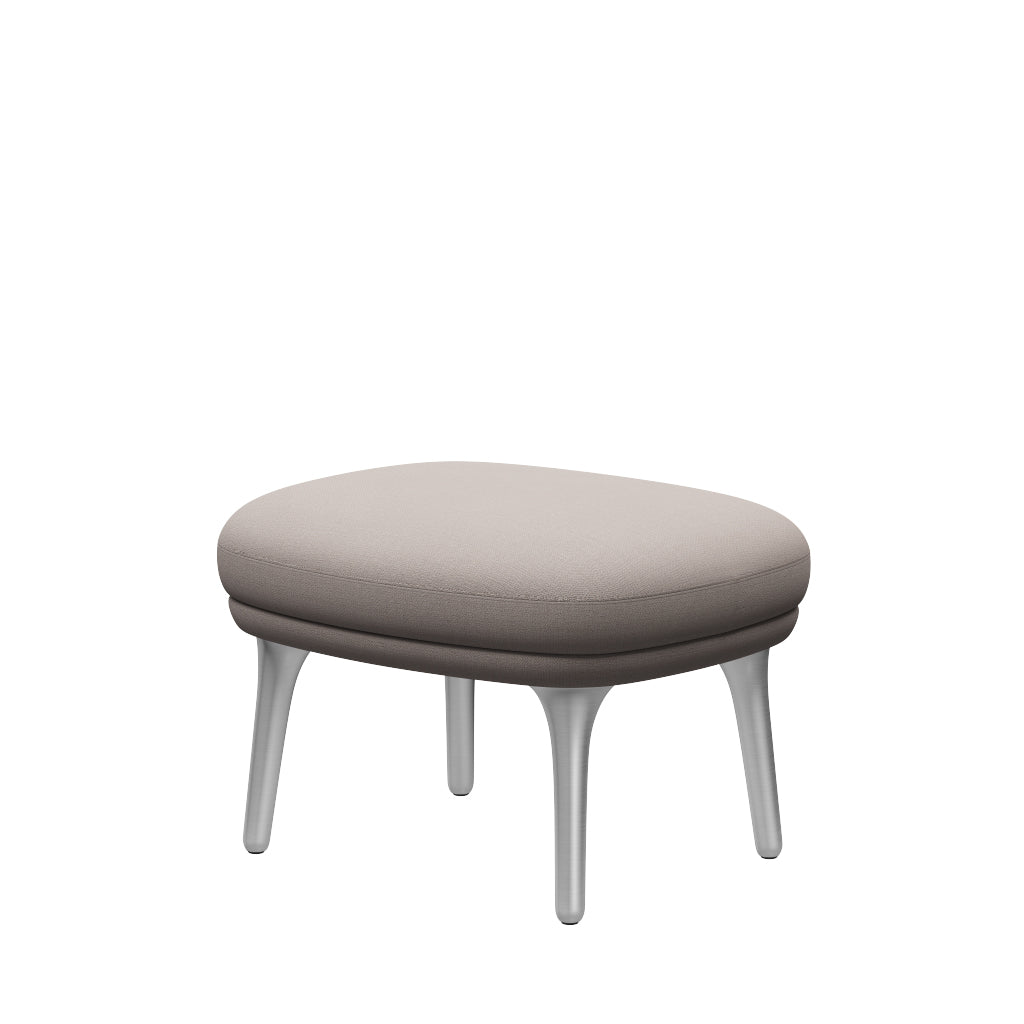 Ro Skammel m. stel i aluminium fra Fritz Hansen - Christianshavn - 1120 Light Beige - Jacobsen Plus