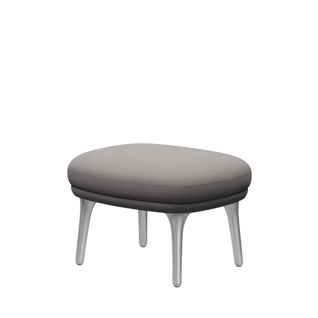 Ro Skammel m. stel i aluminium fra Fritz Hansen - Christianshavn - 1121 Beige - Jacobsen Plus