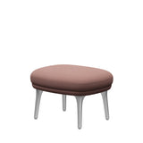 Ro Skammel m. stel i aluminium fra Fritz Hansen - Christianshavn - 1131 Orange/Red - Jacobsen Plus