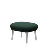 Ro Skammel m. stel i aluminium fra Fritz Hansen - Christianshavn - 1160 Dark Green Uni - Jacobsen Plus