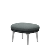 Ro Skammel m. stel i aluminium fra Fritz Hansen - Hallingdal - 130 Grey - Jacobsen Plus