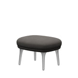 Ro Skammel m. stel i aluminium fra Fritz Hansen - Hallingdal - 143 Grey/Dark - Jacobsen Plus