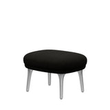 Ro Skammel m. stel i aluminium fra Fritz Hansen - Hallingdal - 173 Black/Grey - Jacobsen Plus