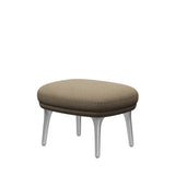 Ro Skammel m. stel i aluminium fra Fritz Hansen - Hallingdal - 220 Dark Sand - Jacobsen Plus