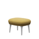 Ro Skammel m. stel i aluminium fra Fritz Hansen - Hallingdal - 407 Yellow/White - Jacobsen Plus