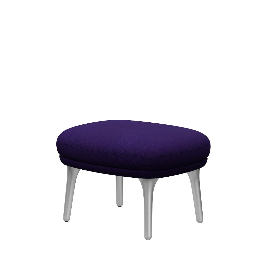 Ro Skammel m. stel i aluminium fra Fritz Hansen - Hallingdal - 702 Purple - Jacobsen Plus
