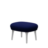 Ro Skammel m. stel i aluminium fra Fritz Hansen - Hallingdal - 773 Dark Blue - Jacobsen Plus