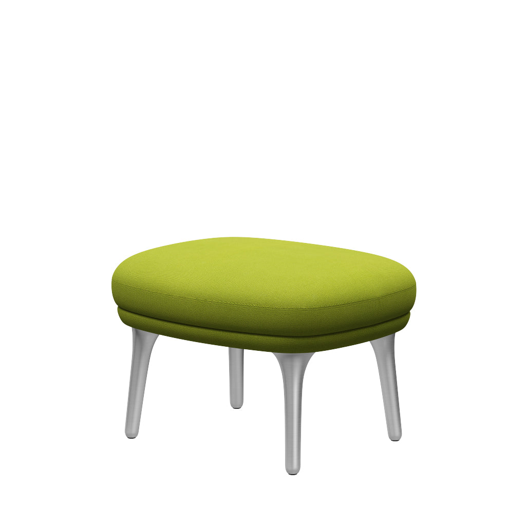 Ro Skammel m. stel i aluminium fra Fritz Hansen - Hallingdal - 907 Lime - Jacobsen Plus