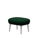 Ro Skammel m. stel i aluminium fra Fritz Hansen - Hallingdal - 944 Glass Green - Jacobsen Plus