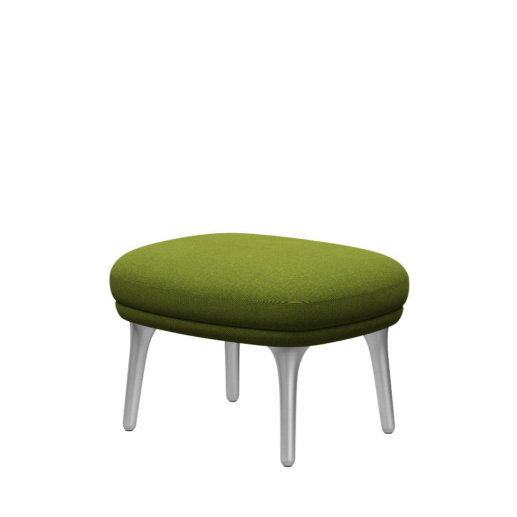 Ro Skammel m. stel i aluminium fra Fritz Hansen - Hallingdal - 980 Green - Jacobsen Plus