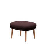 Ro Skammel m. stel i eg fra Fritz Hansen - Christianshavn - 1135 Blue/Orange - Jacobsen Plus