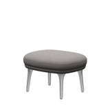 Fri Skammel m. stel i aluminium fra Fritz Hansen - Christianshavn - 1121 Beige - Jacobsen Plus