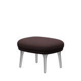 Fri Skammel m. stel i aluminium fra Fritz Hansen - Christianshavn - 1135 Blue/Orange - Jacobsen Plus