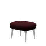 Fri Skammel m. stel i aluminium fra Fritz Hansen - Christianshavn - 1141 Red - Jacobsen Plus