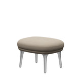 Fri Skammel m. stel i aluminium fra Fritz Hansen - Hallingdal - 200 Sand - Jacobsen Plus