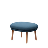 Fri Skammel m. stel i eg fra Fritz Hansen - Christianshavn - 1152 Light Blue - Jacobsen Plus