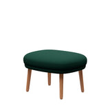 Fri Skammel m. stel i eg fra Fritz Hansen - Christianshavn - 1160 Dark Green Uni - Jacobsen Plus