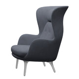 Ro Lænestol m. stel i aluminium fra Fritz Hansen - Christianshavn - 1150 Orange/Blue - Jacobsen Plus