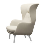 Ro Lænestol m. stel i aluminium fra Fritz Hansen - Hallingdal - 100 Off White - Jacobsen Plus
