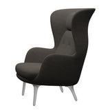 Ro Lænestol m. stel i aluminium fra Fritz Hansen - Hallingdal - 153 Light Charcoal - Jacobsen Plus