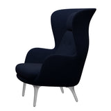 Ro Lænestol m. stel i aluminium fra Fritz Hansen - Hallingdal - 764 Royal Blue - Jacobsen Plus