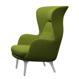 Ro Lænestol m. stel i aluminium fra Fritz Hansen - Hallingdal - 980 Green - Jacobsen Plus