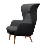 Ro Lænestol m. stel i eg fra Fritz Hansen - Christianshavn - 1172 Grey Uni - Jacobsen Plus
