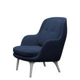 Fri Lænestol m. stel i aluminium fra Fritz Hansen - Christianshavn - 1155 Dark Blue - Jacobsen Plus