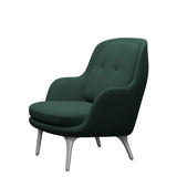 Fri Lænestol m. stel i aluminium fra Fritz Hansen - Christianshavn - 1160 Dark Green Uni - Jacobsen Plus