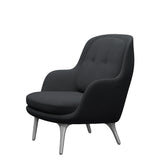 Fri Lænestol m. stel i aluminium fra Fritz Hansen - Christianshavn - 1174 Dark Grey - Jacobsen Plus