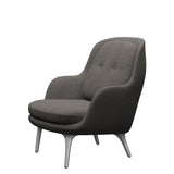 Fri Lænestol m. stel i aluminium fra Fritz Hansen - Hallingdal - 143 Grey/Dark - Jacobsen Plus