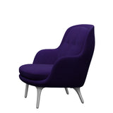 Fri Lænestol m. stel i aluminium fra Fritz Hansen - Hallingdal - 702 Purple - Jacobsen Plus