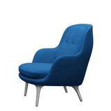 Fri Lænestol m. stel i aluminium fra Fritz Hansen - Hallingdal - 723 Light Blue - Jacobsen Plus