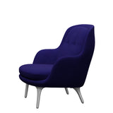 Fri Lænestol m. stel i aluminium fra Fritz Hansen - Hallingdal - 763 Dark Purple - Jacobsen Plus