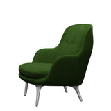 Fri Lænestol m. stel i aluminium fra Fritz Hansen - Hallingdal - 960 Grass Green - Jacobsen Plus