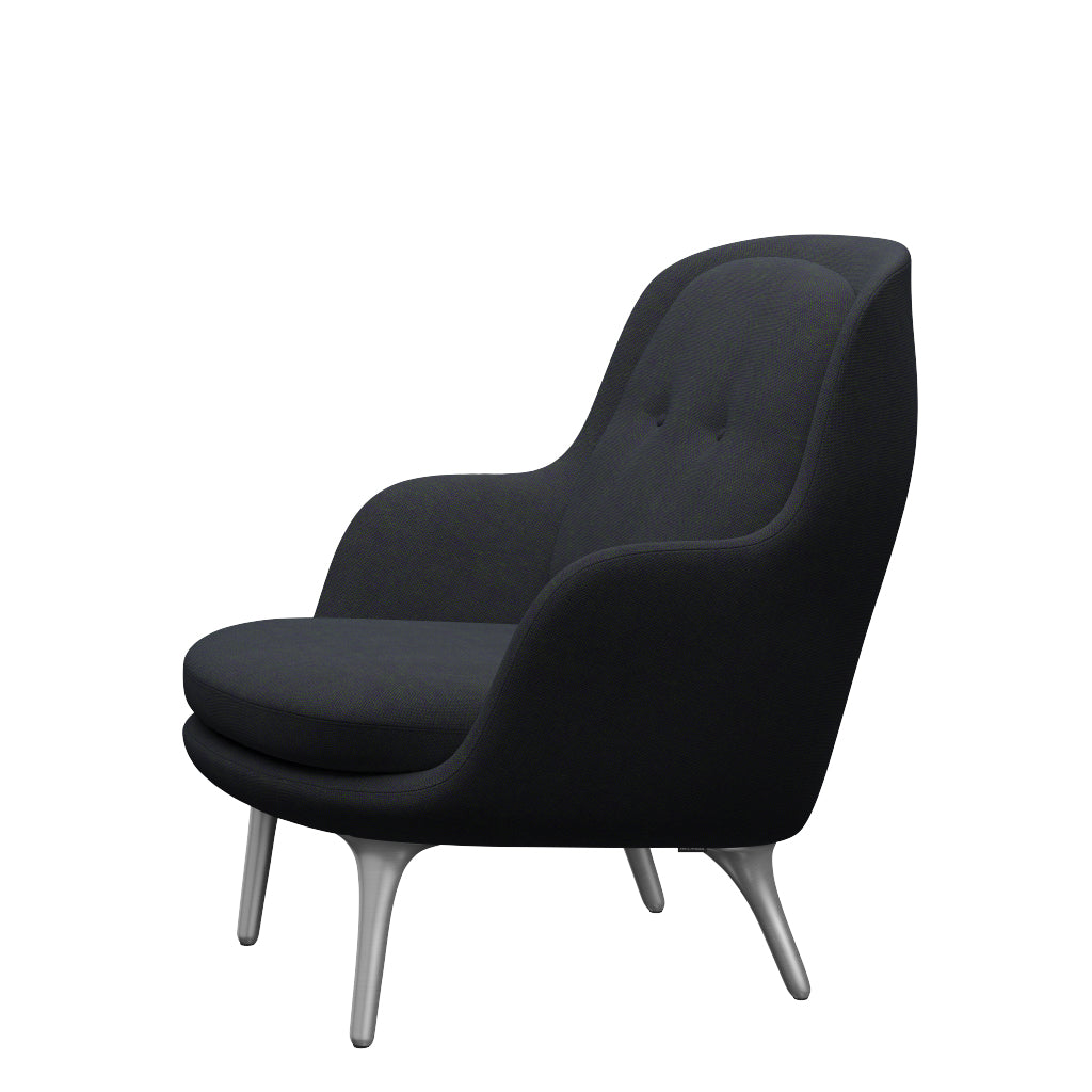 Fri Lænestol m. stel i aluminium fra Fritz Hansen - Hallingdal - 968 Purple/Green - Jacobsen Plus
