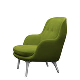 Fri Lænestol m. stel i aluminium fra Fritz Hansen - Hallingdal - 980 Green - Jacobsen Plus