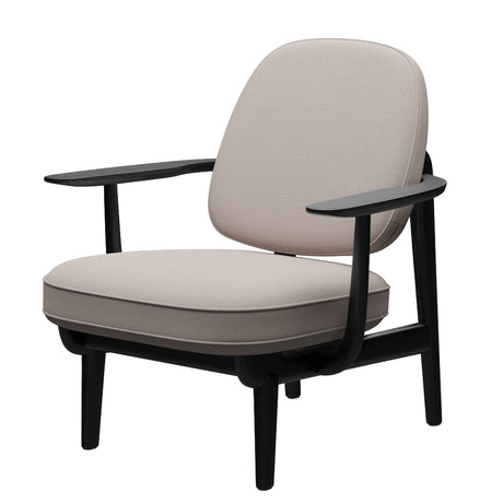 Fred Lænestol, sortfarvet ask fra Fritz Hansen - Christianshavn - 1110 Yellow - Jacobsen Plus