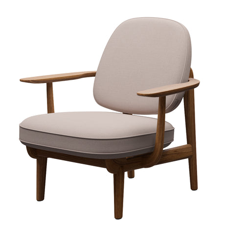 Fred Lænestol, olieret eg fra Fritz Hansen - Christianshavn - 1110 Yellow - Jacobsen Plus