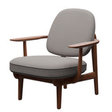 Fred Lænestol, valnødbejdset eg fra Fritz Hansen - Christianshavn - 1121 Beige - Jacobsen Plus